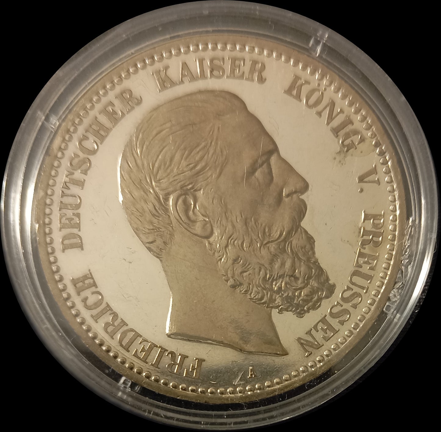 5 Mark Preußen 1888 A Silber, Kaiser Friedrich III. Deutsches Kaiserreich, Jaeger-Nr. 99