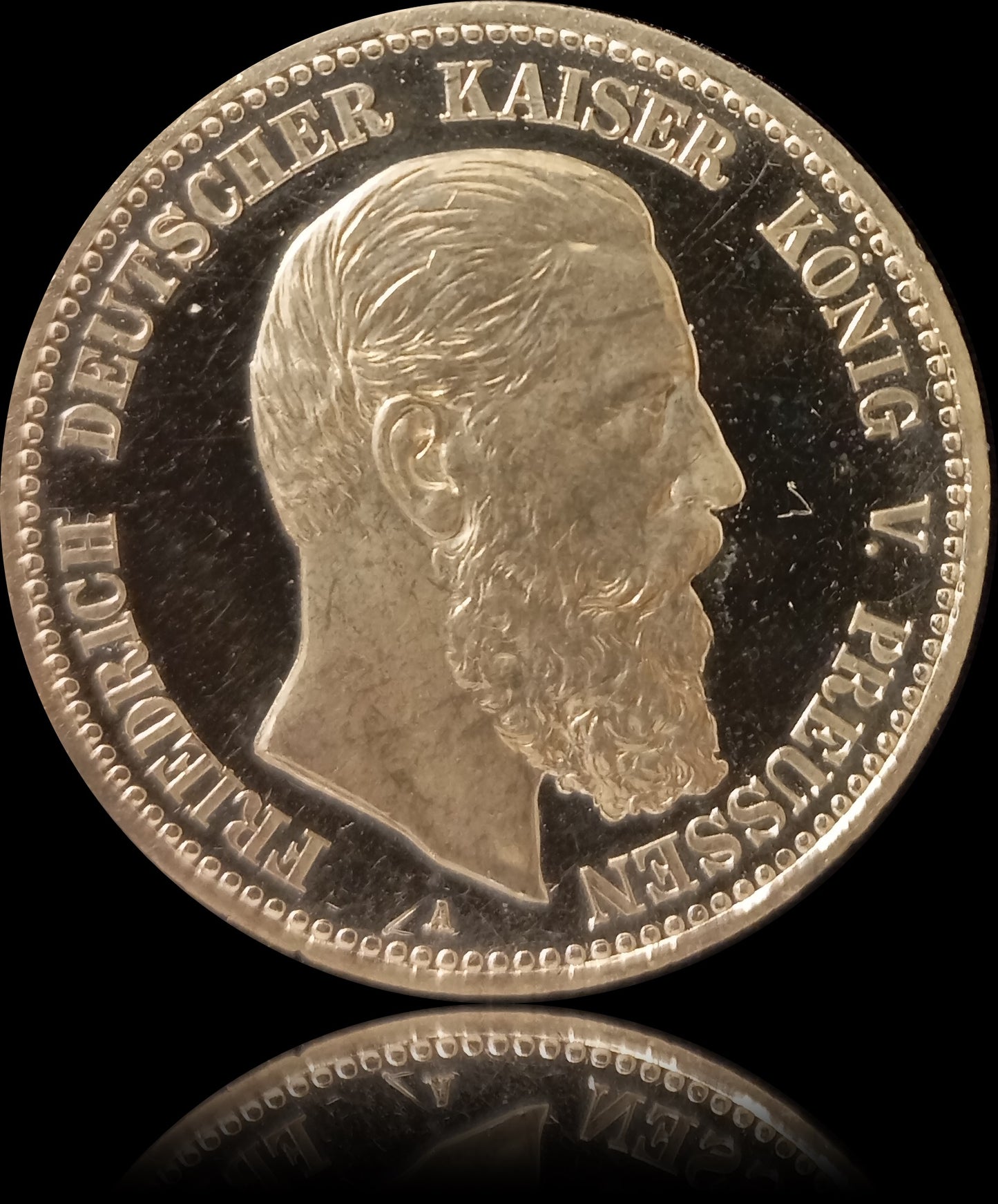 5 Mark Preußen 1888 A Silber, Kaiser Friedrich III. Deutsches Kaiserreich, Jaeger-Nr. 99