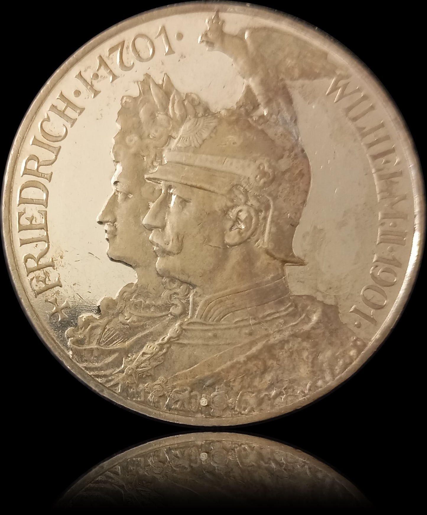5 Mark Preußen 1901 A Silber, 200 Jahre Königreich Preußen. Deutsches Kaiserreich, Jaeger-Nr. 106