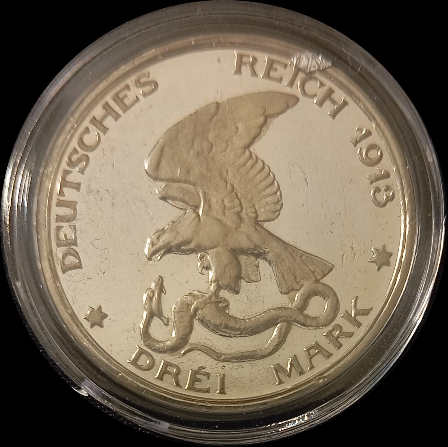 3 Mark Preußen 1913 A Silber, Befreiungskampf Preußen Deutsches Kaiserreich, Jaeger-Nr. 110