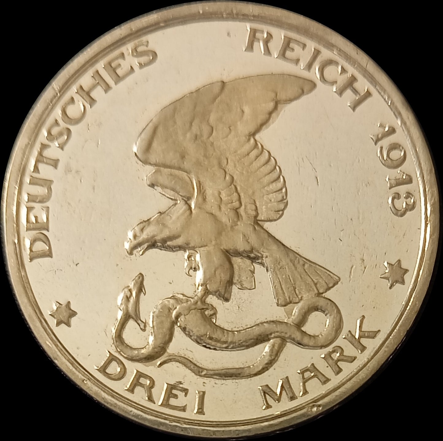 3 Mark Preußen 1913 A Silber, Befreiungskampf Preußen Deutsches Kaiserreich, Jaeger-Nr. 110