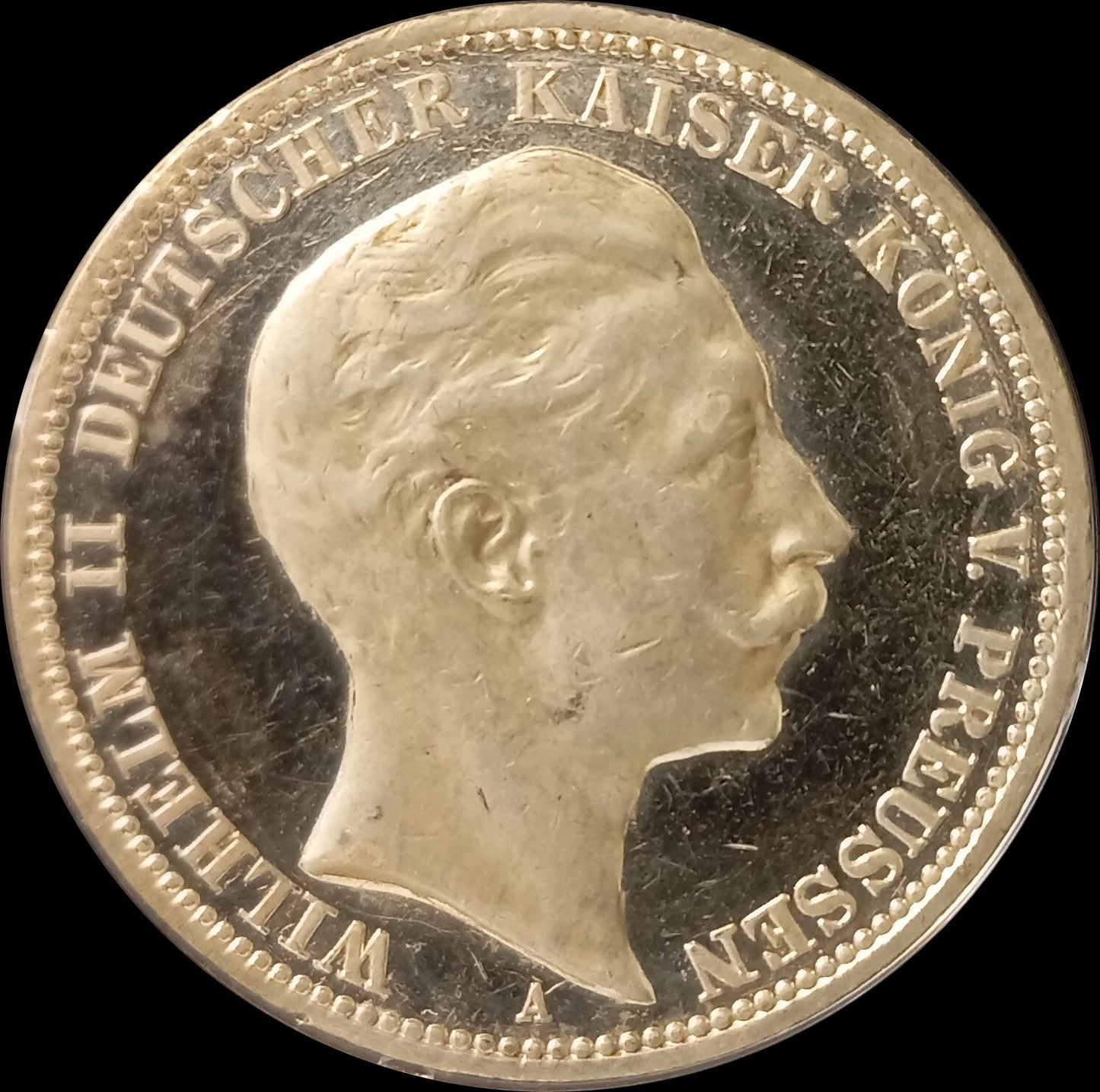 3 Mark Preußen 1910 A Silber, Kaiser Wilhelm II. Deutsches Kaiserreich, Jaeger-Nr. 103