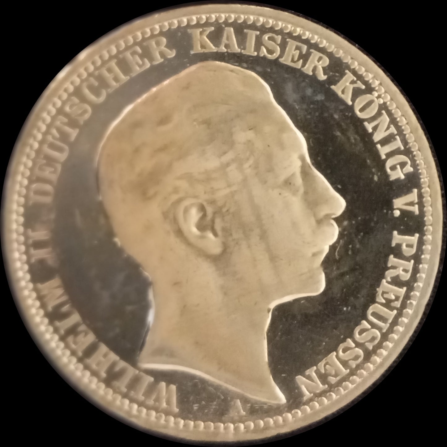 3 Mark Preußen 1911 A Silber, Kaiser Wilhelm II. Deutsches Kaiserreich, Jaeger-Nr. 103