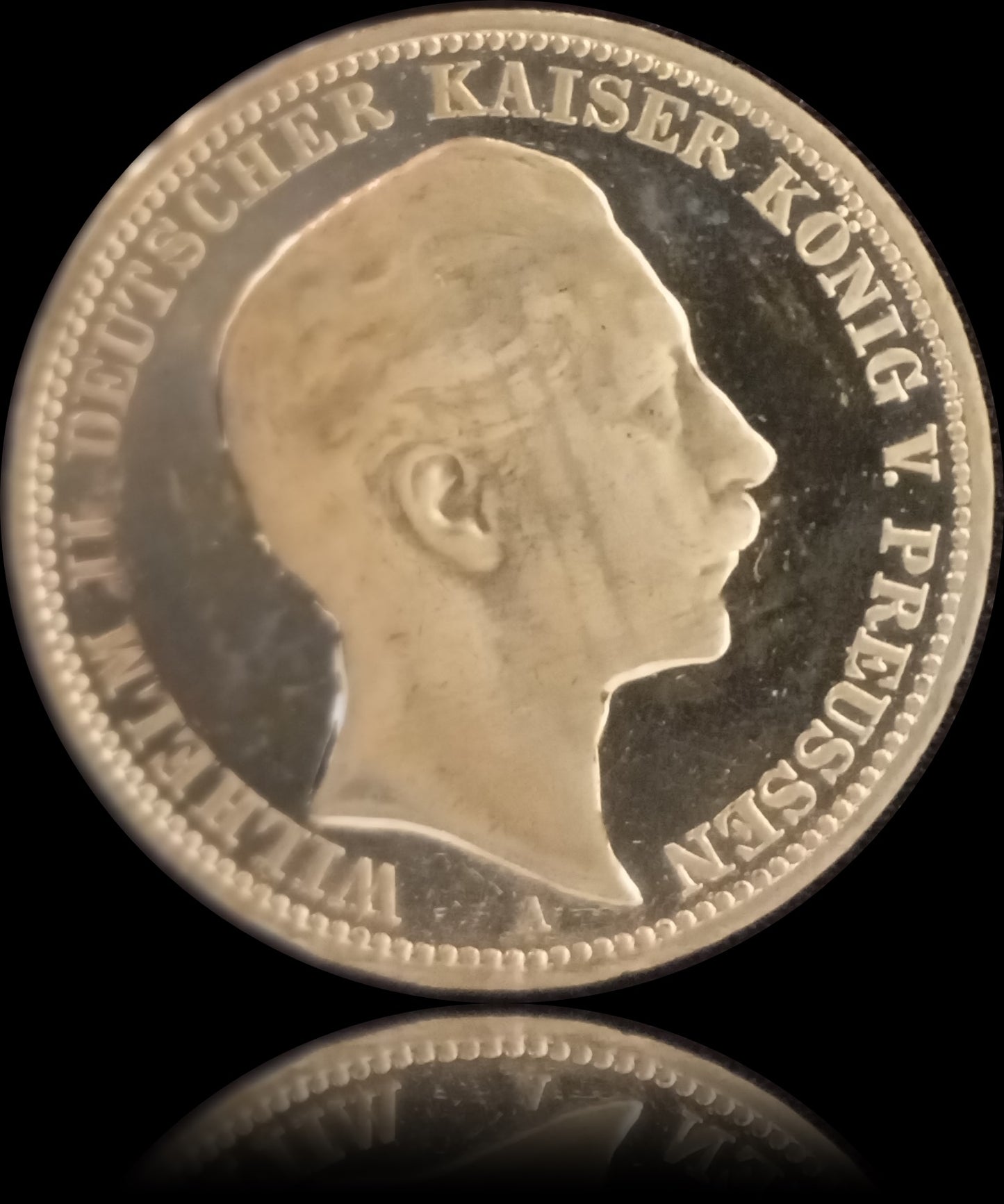 3 Mark Preußen 1911 A Silber, Kaiser Wilhelm II. Deutsches Kaiserreich, Jaeger-Nr. 103