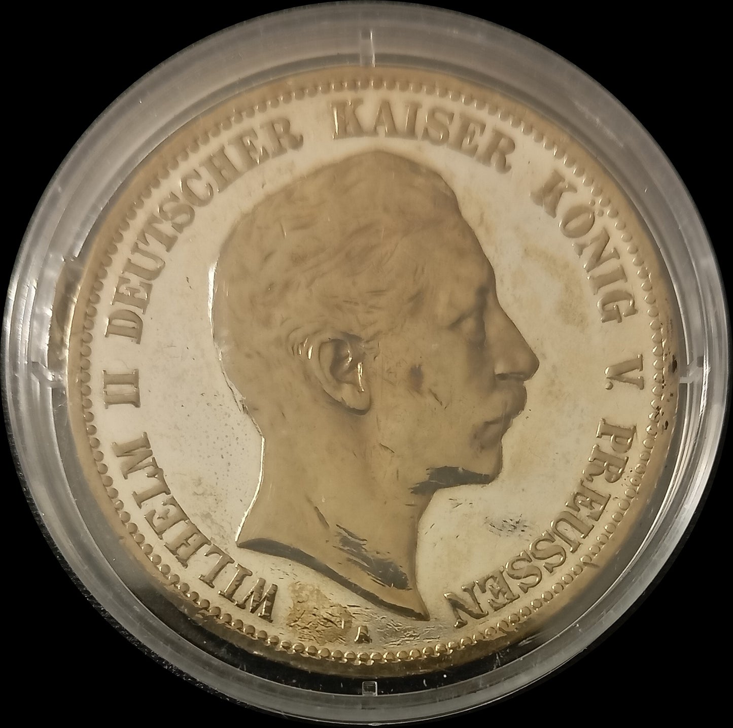 5 Mark Preußen 1891 A Silber, Kaiser Wilhelm II. Deutsches Kaiserreich, Jaeger-Nr. 104