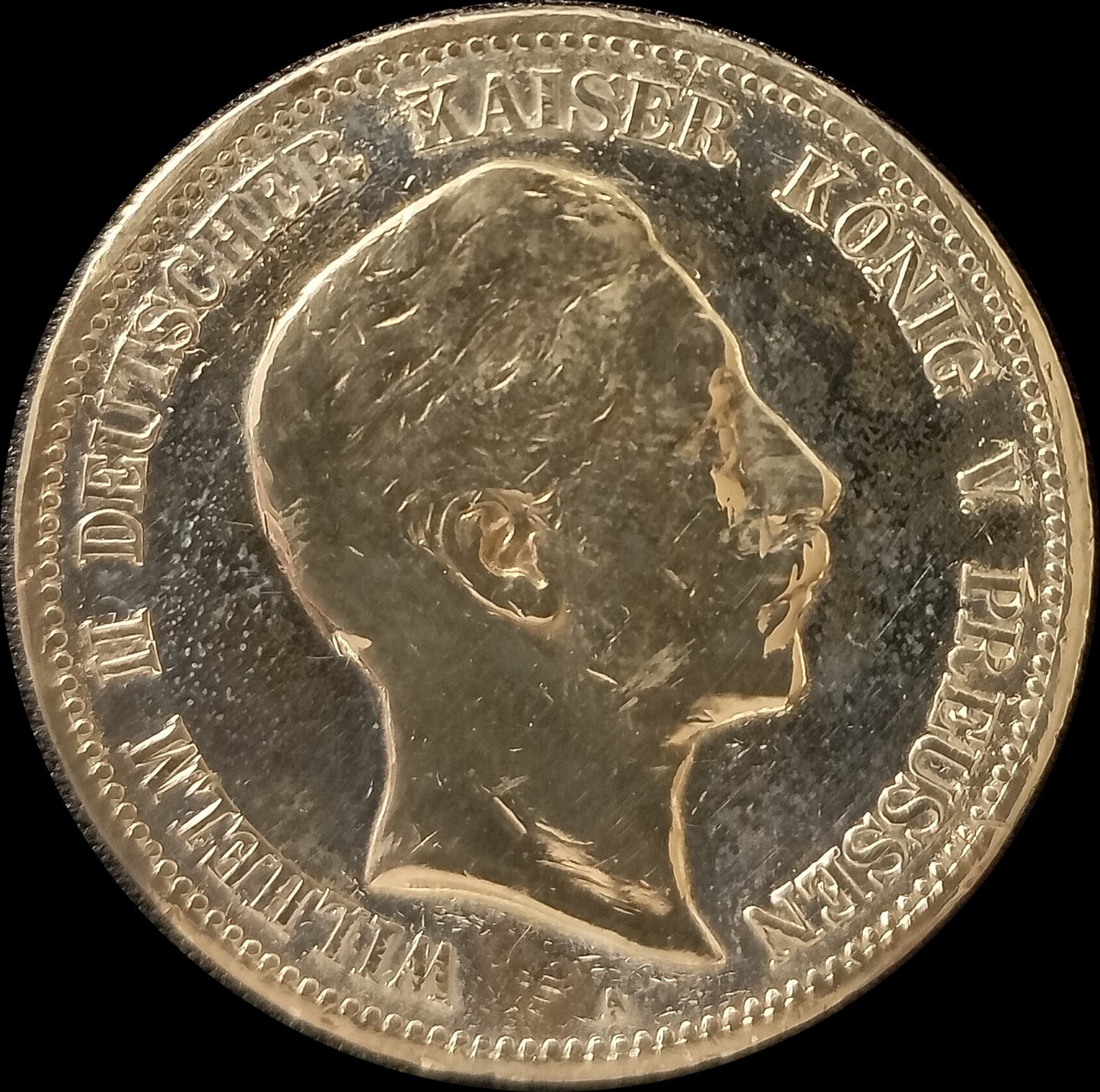 5 Mark Preußen 1891 A Silber, Kaiser Wilhelm II. Deutsches Kaiserreich, Jaeger-Nr. 104