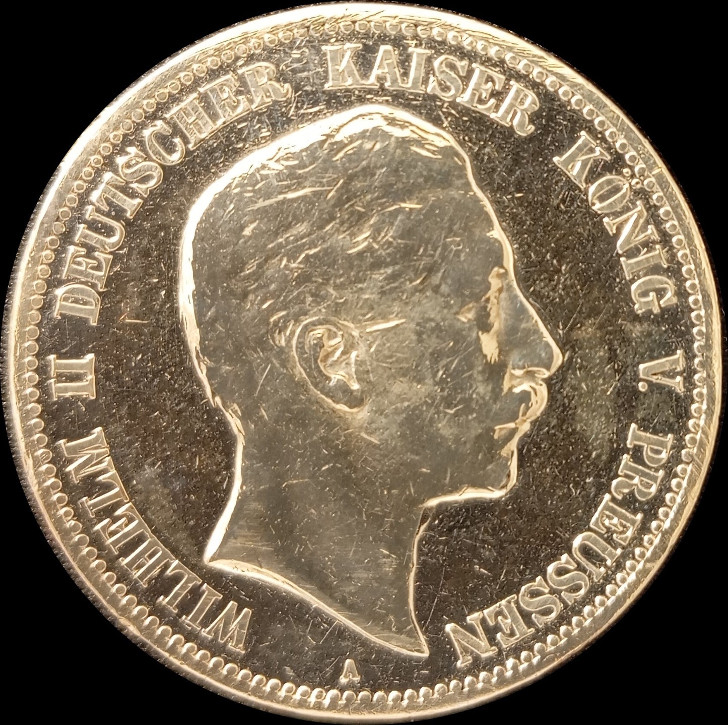 5 Mark Preußen 1893 A Silber, Kaiser Wilhelm II. Deutsches Kaiserreich, Jaeger-Nr. 104