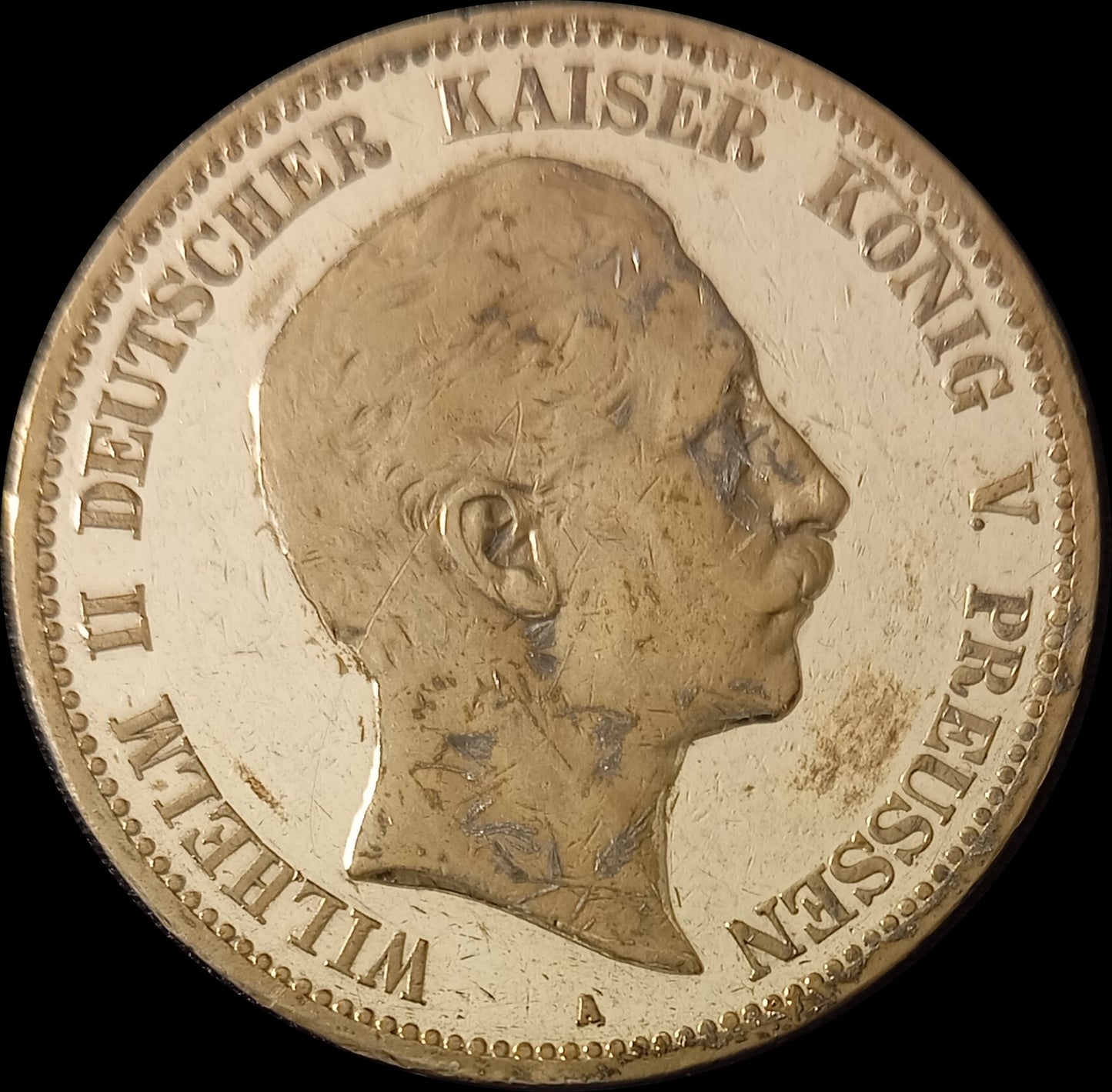 5 Mark Preußen 1894 A Silber, Kaiser Wilhelm II. Deutsches Kaiserreich, Jaeger-Nr. 104