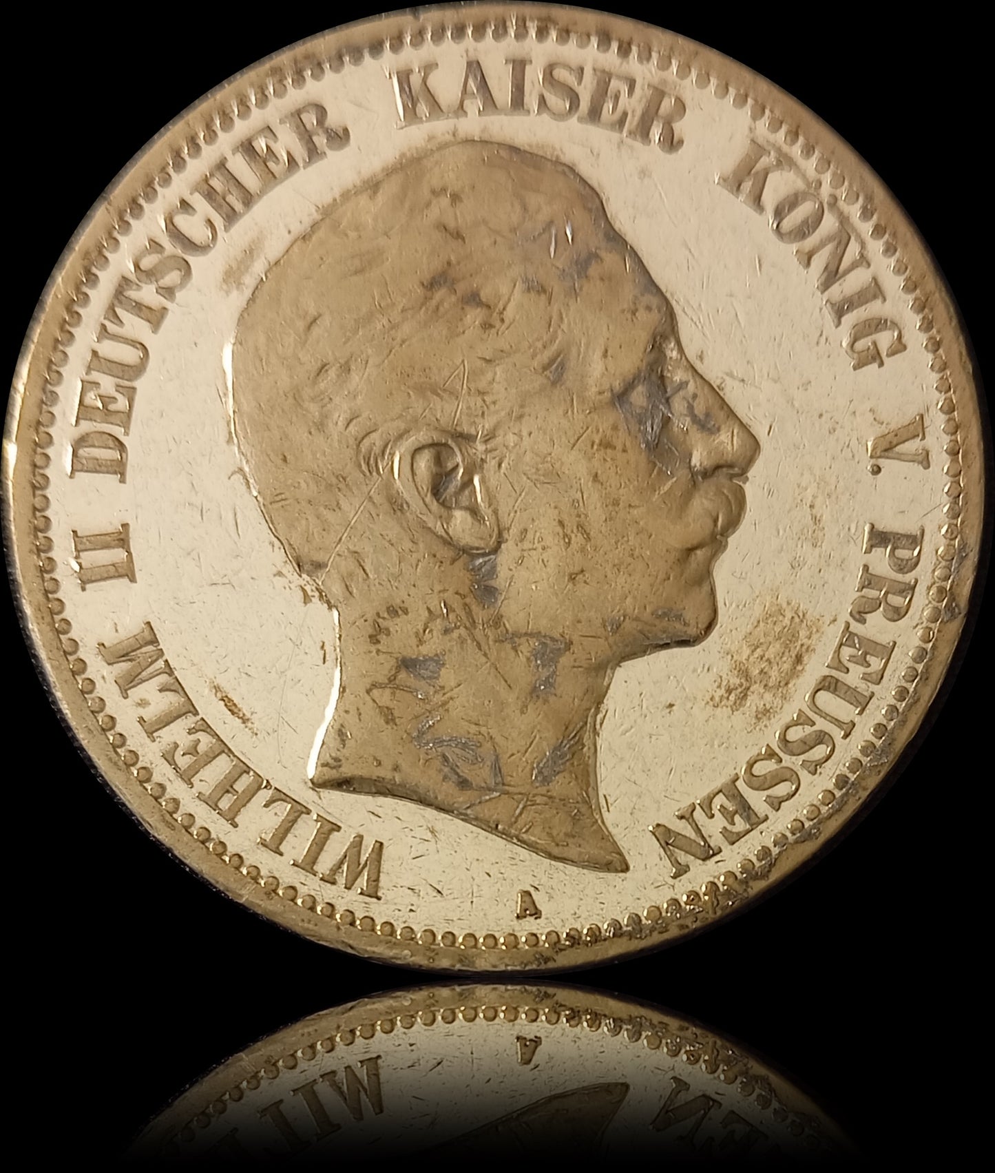 5 Mark Preußen 1894 A Silber, Kaiser Wilhelm II. Deutsches Kaiserreich, Jaeger-Nr. 104