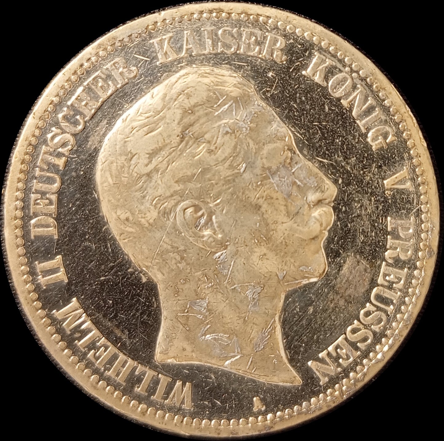 5 Mark Preußen 1894 A Silber, Kaiser Wilhelm II. Deutsches Kaiserreich, Jaeger-Nr. 104