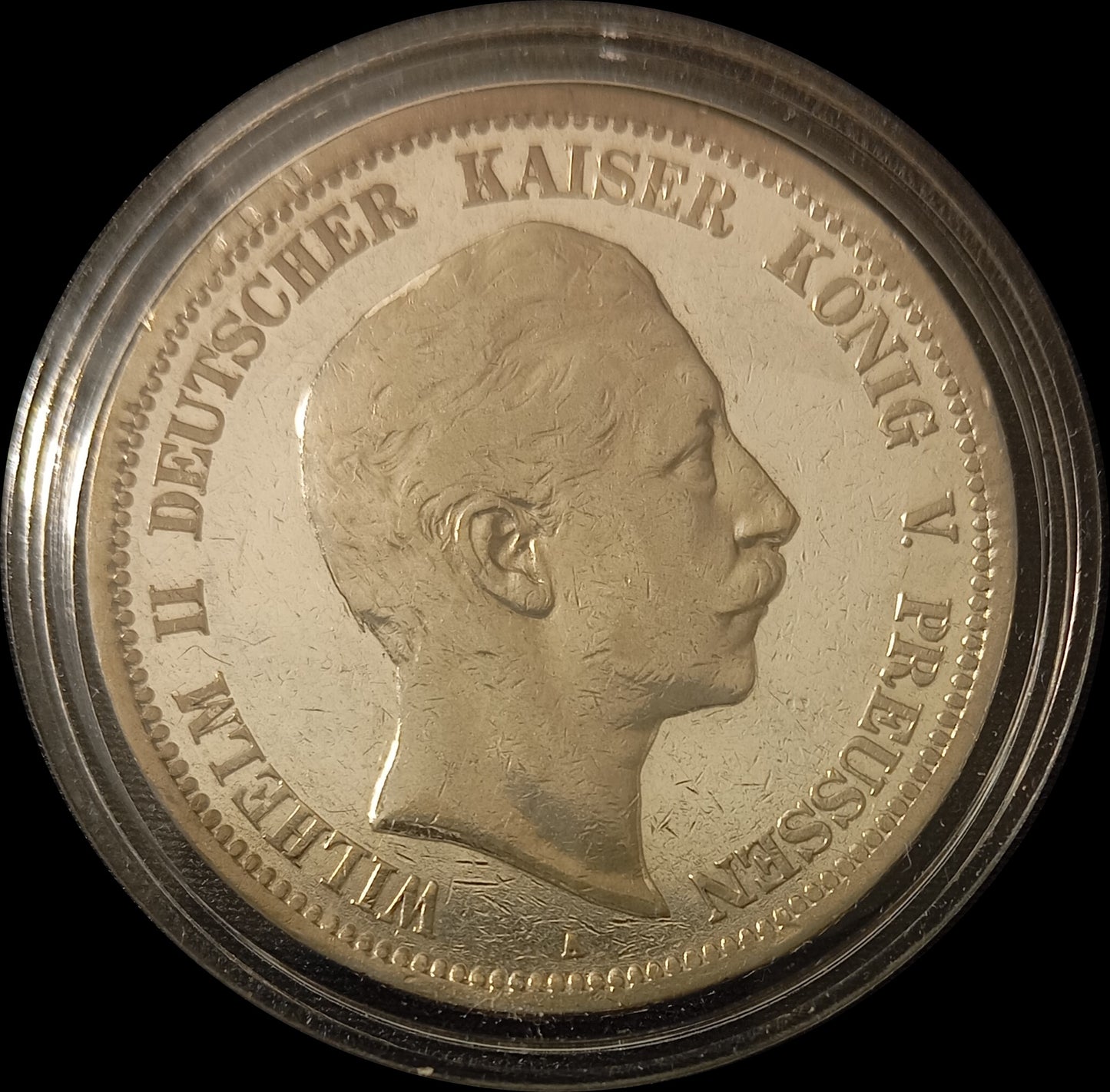 5 Mark Preußen 1896 A Silber, Kaiser Wilhelm II. Deutsches Kaiserreich, Jaeger-Nr. 104