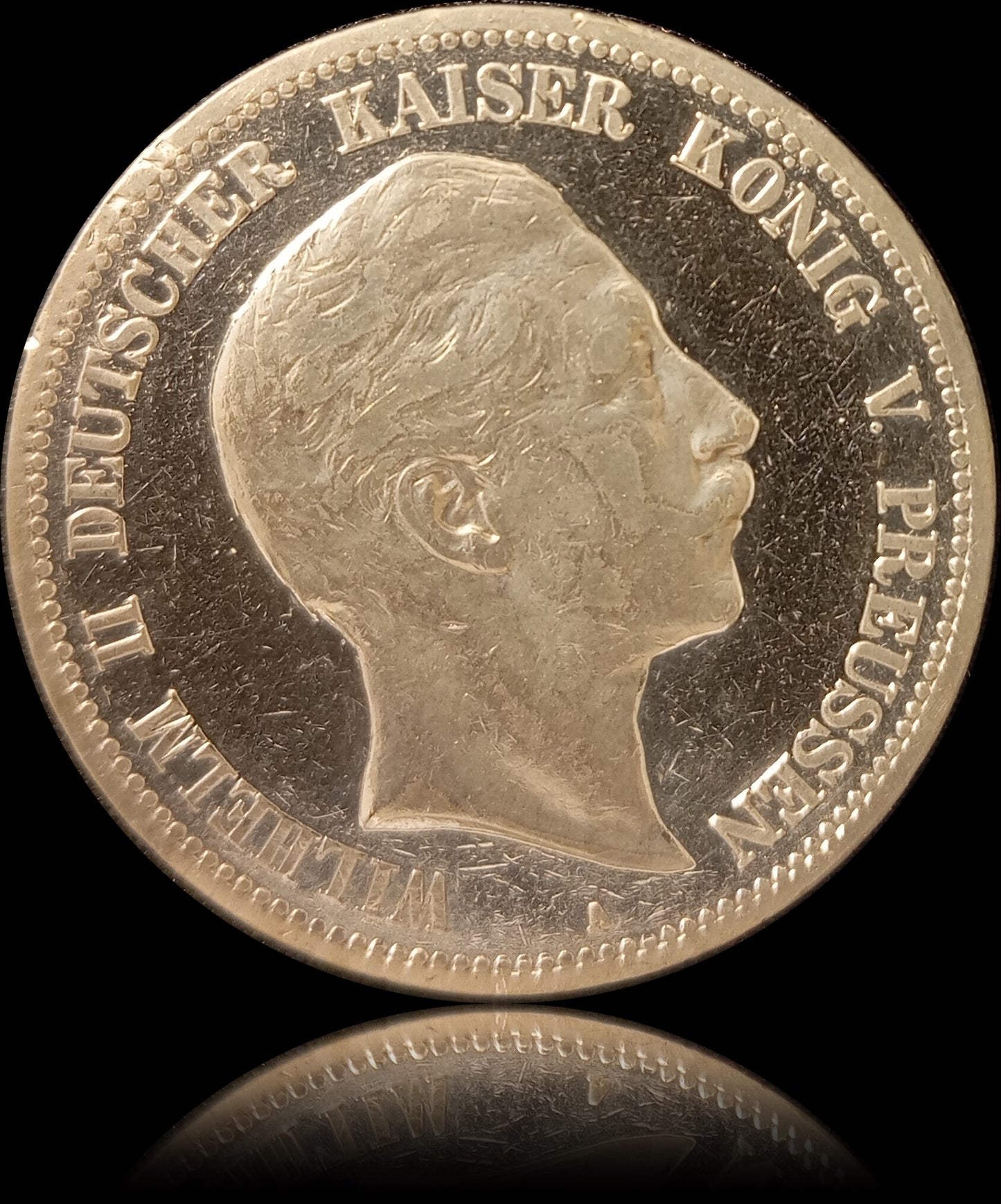 5 Mark Preußen 1896 A Silber, Kaiser Wilhelm II. Deutsches Kaiserreich, Jaeger-Nr. 104