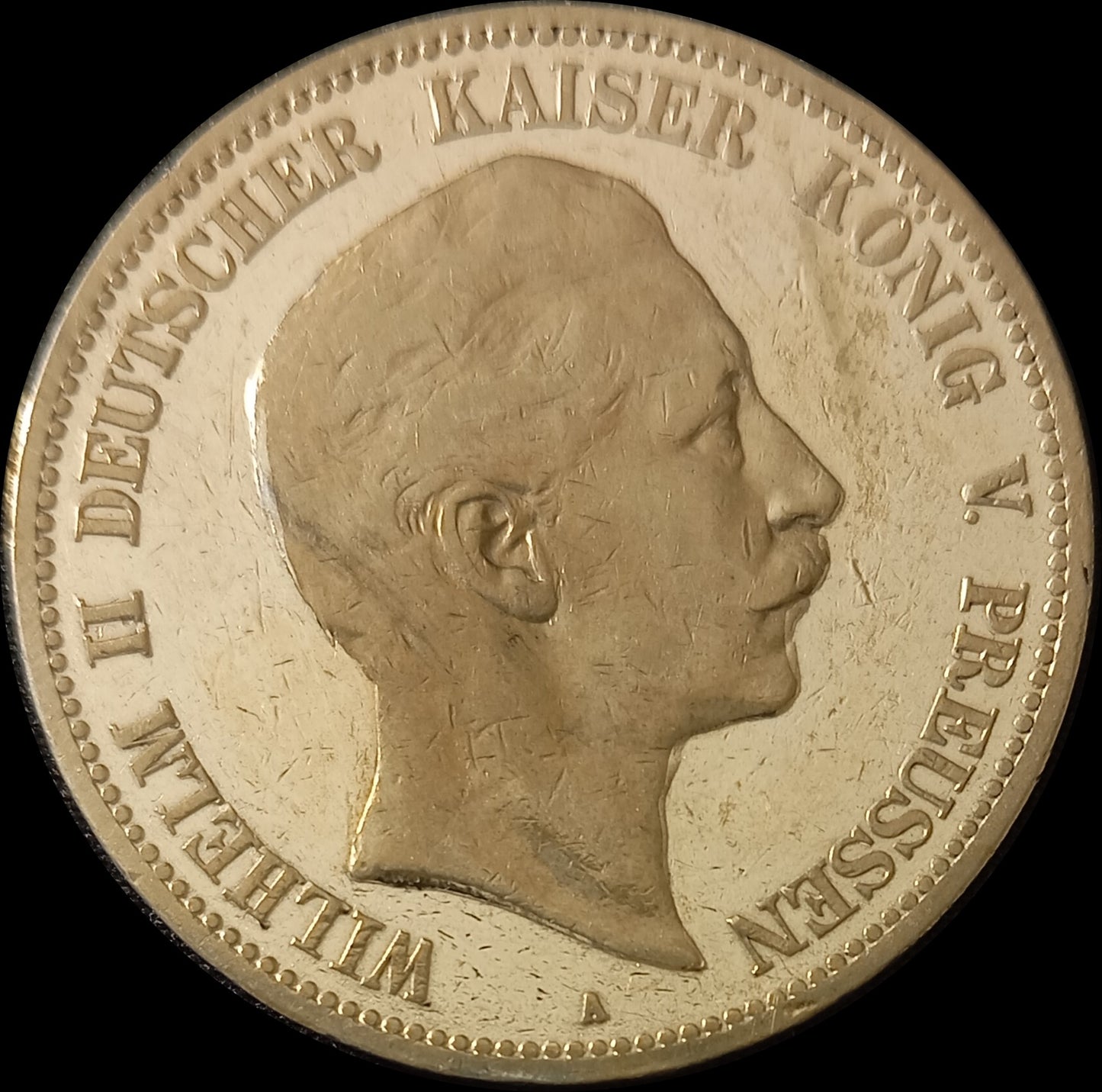 5 Mark Preußen 1898 A Silber, Kaiser Wilhelm II. Deutsches Kaiserreich, Jaeger-Nr. 104