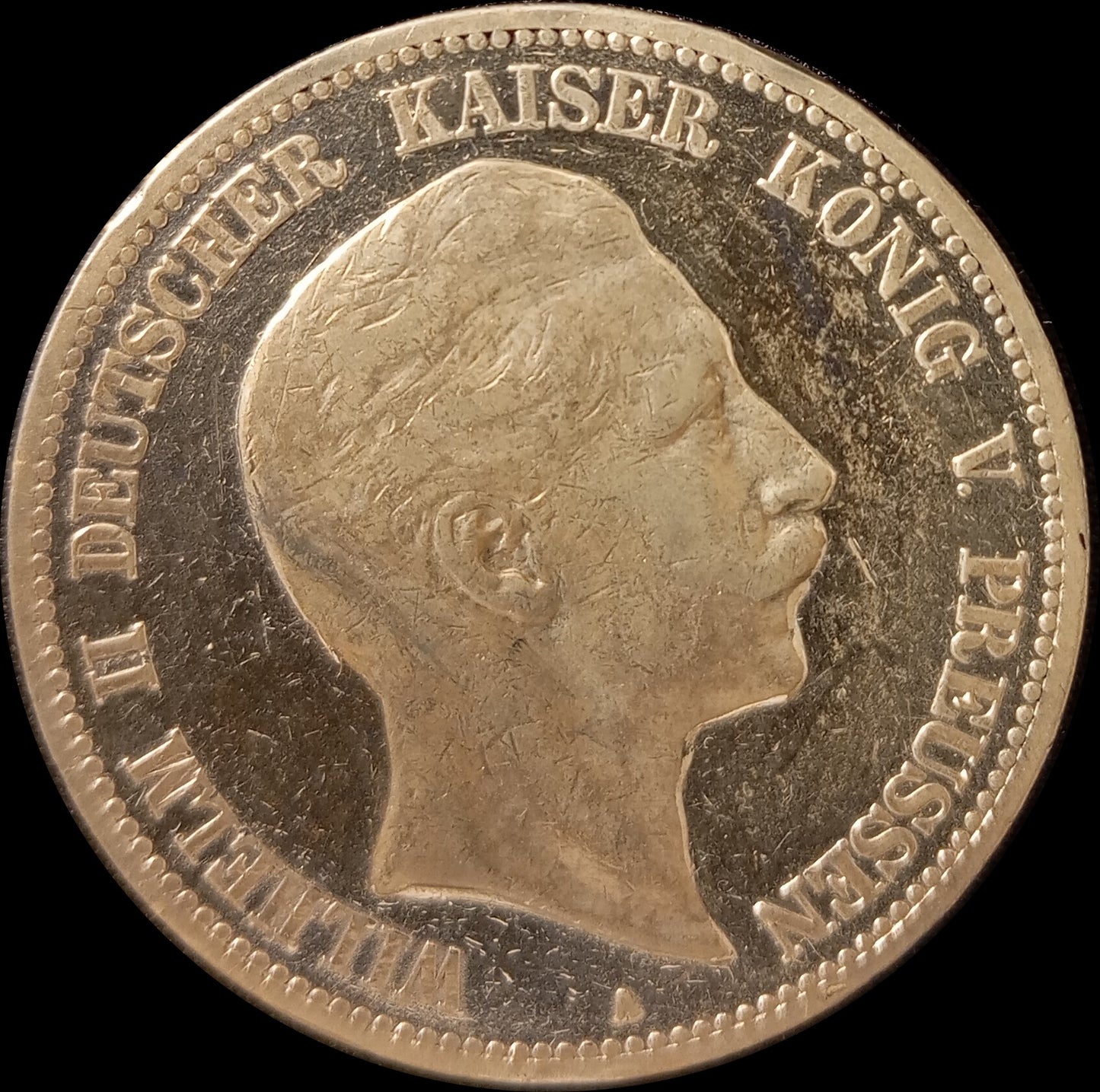 5 Mark Preußen 1898 A Silber, Kaiser Wilhelm II. Deutsches Kaiserreich, Jaeger-Nr. 104