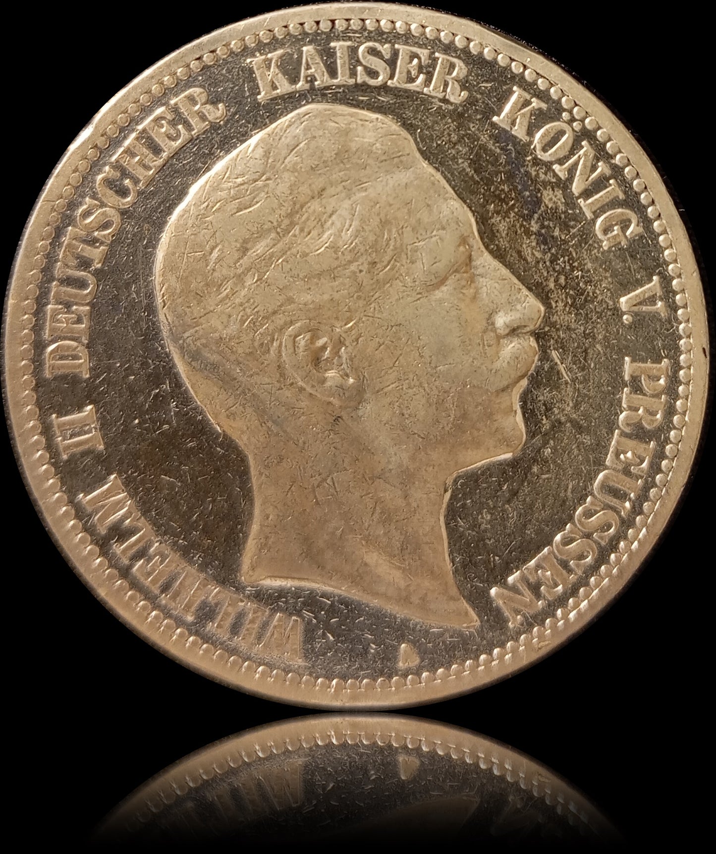 5 Mark Preußen 1898 A Silber, Kaiser Wilhelm II. Deutsches Kaiserreich, Jaeger-Nr. 104