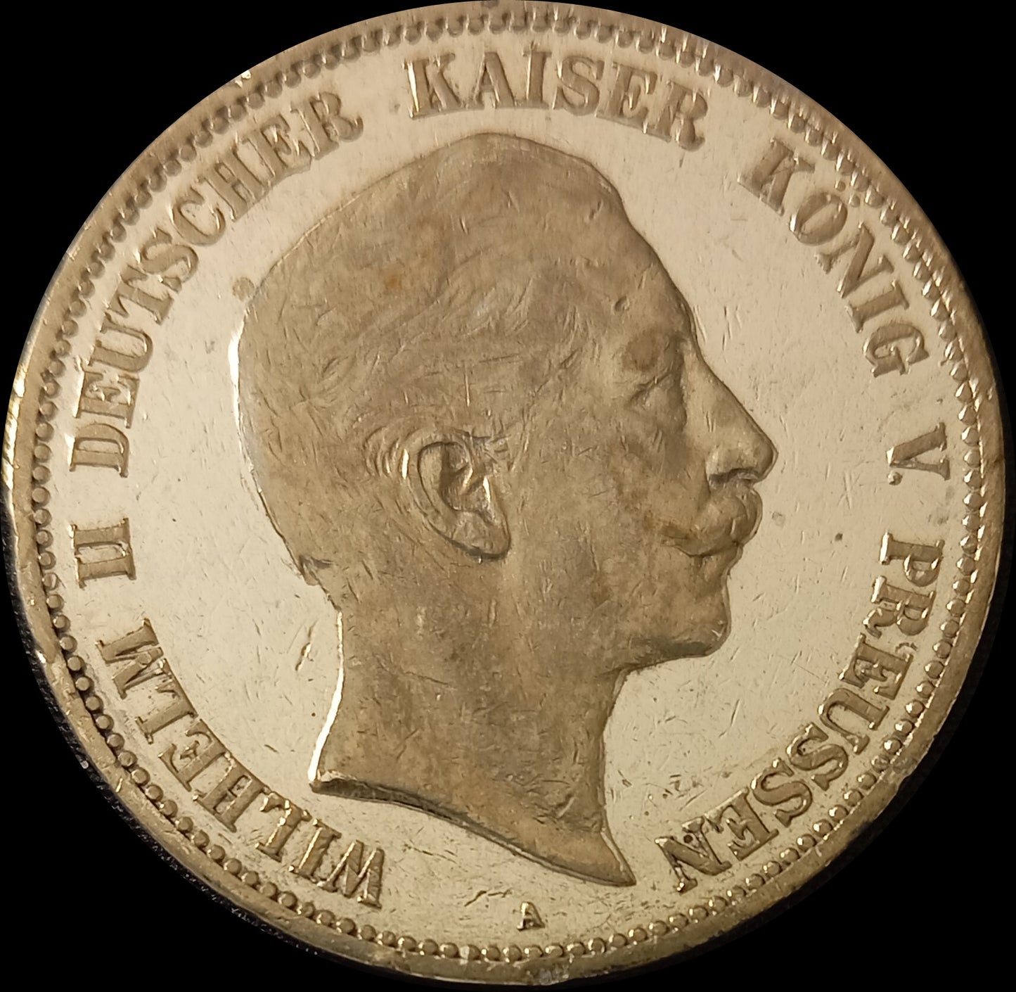 5 Mark Preußen 1899 A Silber, Kaiser Wilhelm II. Deutsches Kaiserreich, Jaeger-Nr. 104