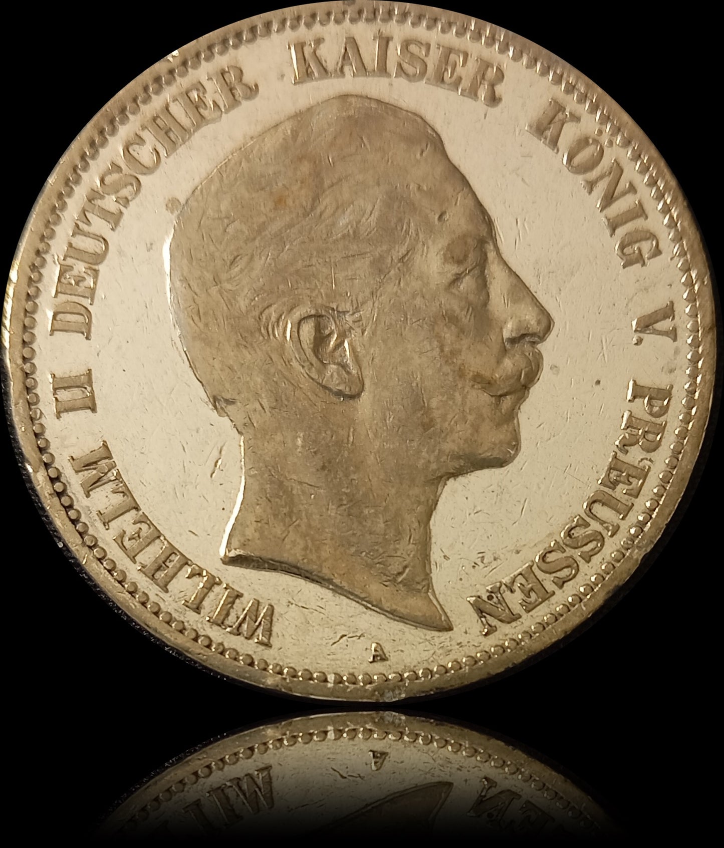 5 Mark Preußen 1899 A Silber, Kaiser Wilhelm II. Deutsches Kaiserreich, Jaeger-Nr. 104