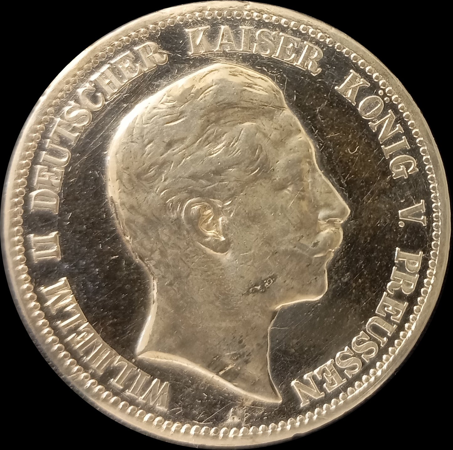 5 Mark Preußen 1900 A Silber, Kaiser Wilhelm II. Deutsches Kaiserreich, Jaeger-Nr. 104