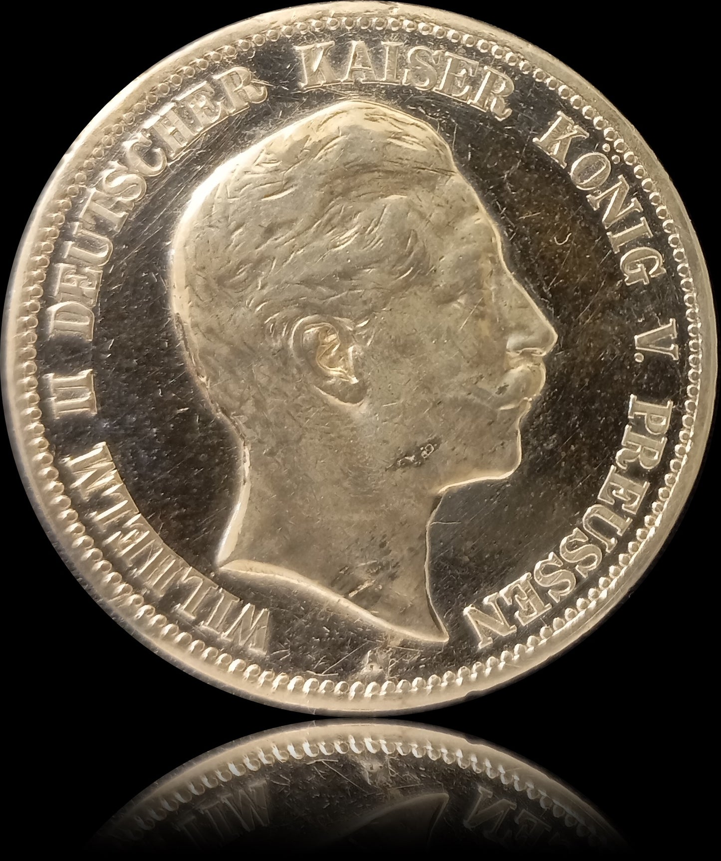 5 Mark Preußen 1900 A Silber, Kaiser Wilhelm II. Deutsches Kaiserreich, Jaeger-Nr. 104