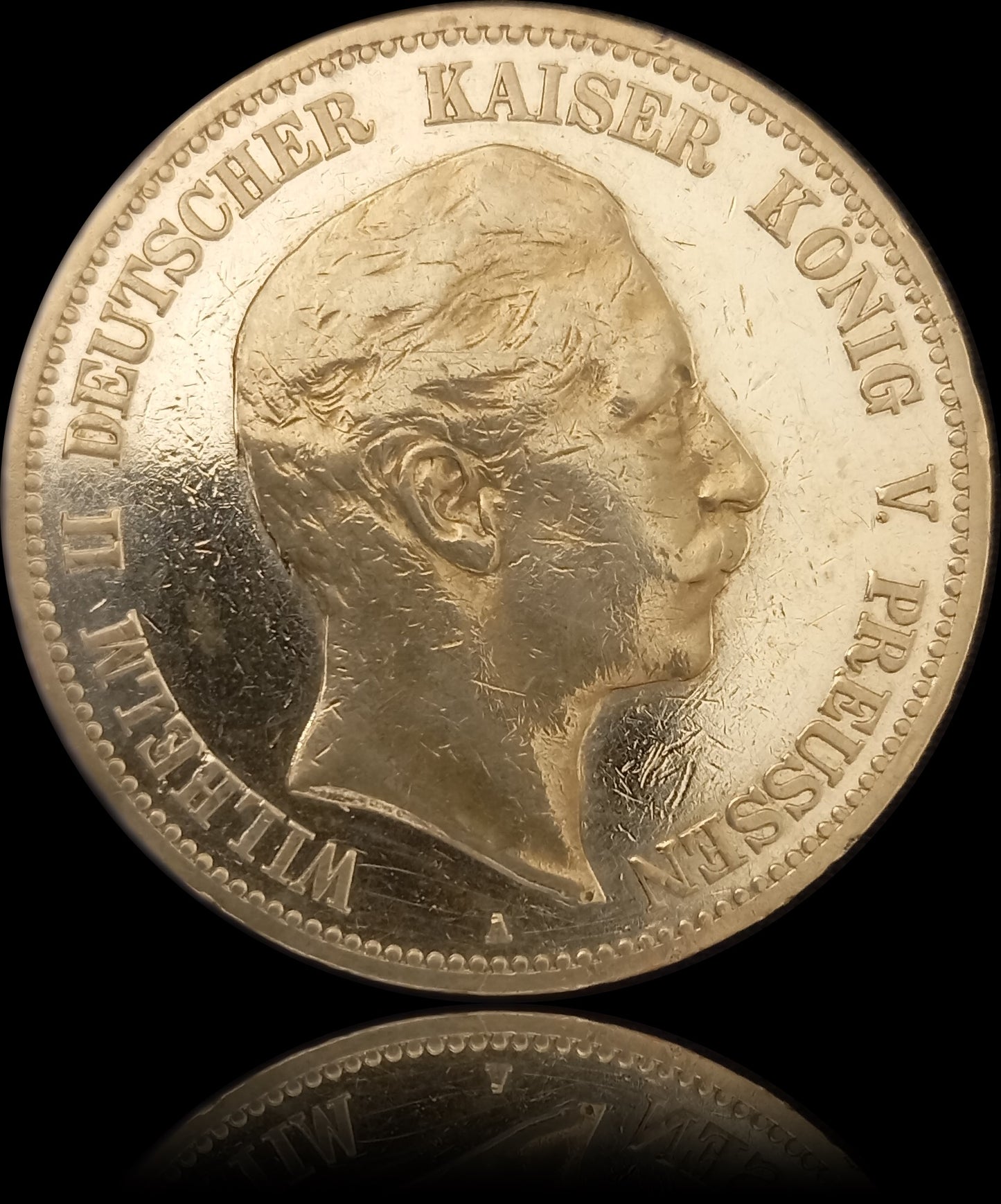 5 Mark Preußen 1901 A Silber, Kaiser Wilhelm II. Deutsches Kaiserreich, Jaeger-Nr. 104