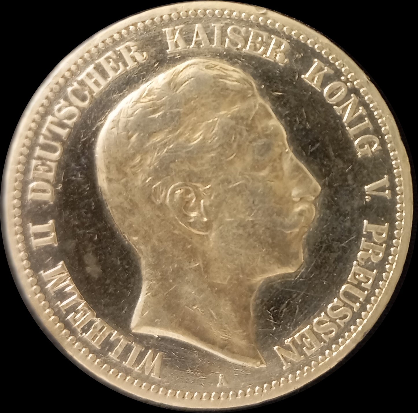 5 Mark Preußen 1901 A Silber, Kaiser Wilhelm II. Deutsches Kaiserreich, Jaeger-Nr. 104