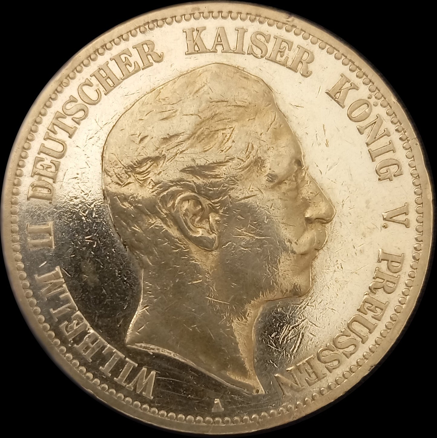 5 Mark Preußen 1901 A Silber, Kaiser Wilhelm II. Deutsches Kaiserreich, Jaeger-Nr. 104