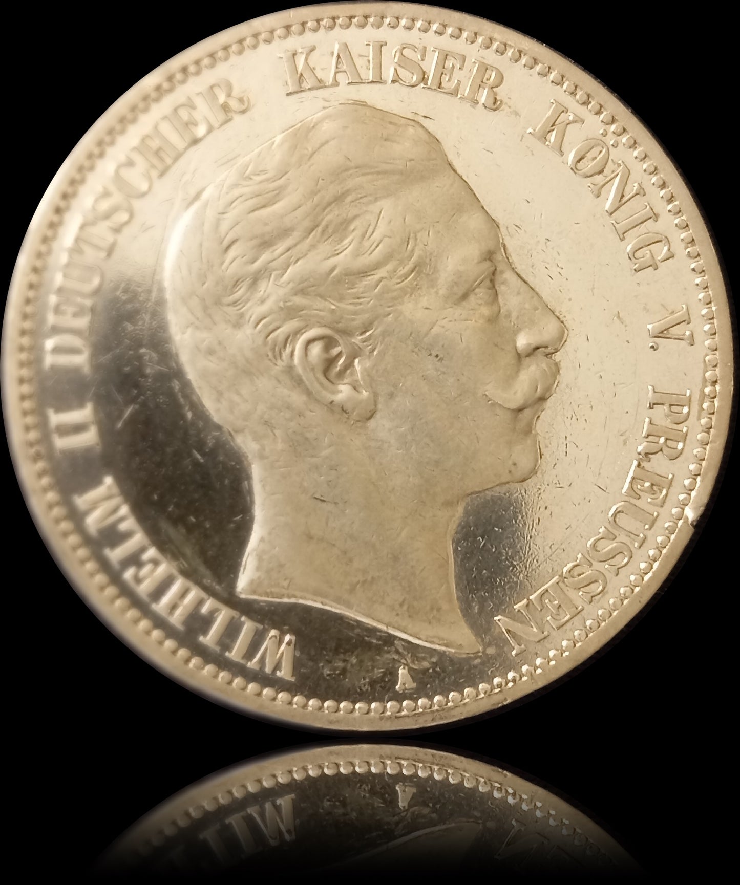 5 Mark Preußen 1904 A Silber, Kaiser Wilhelm II. Deutsches Kaiserreich, Jaeger-Nr. 104