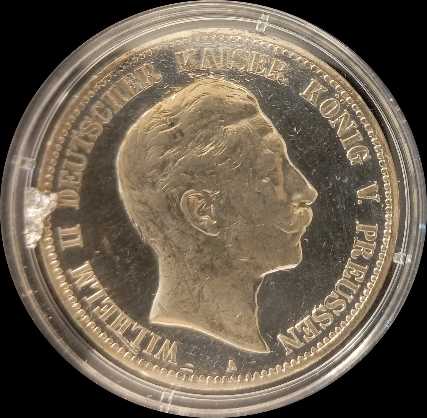 5 Mark Preußen 1907 A Silber, Kaiser Wilhelm II. Deutsches Kaiserreich, Jaeger-Nr. 104