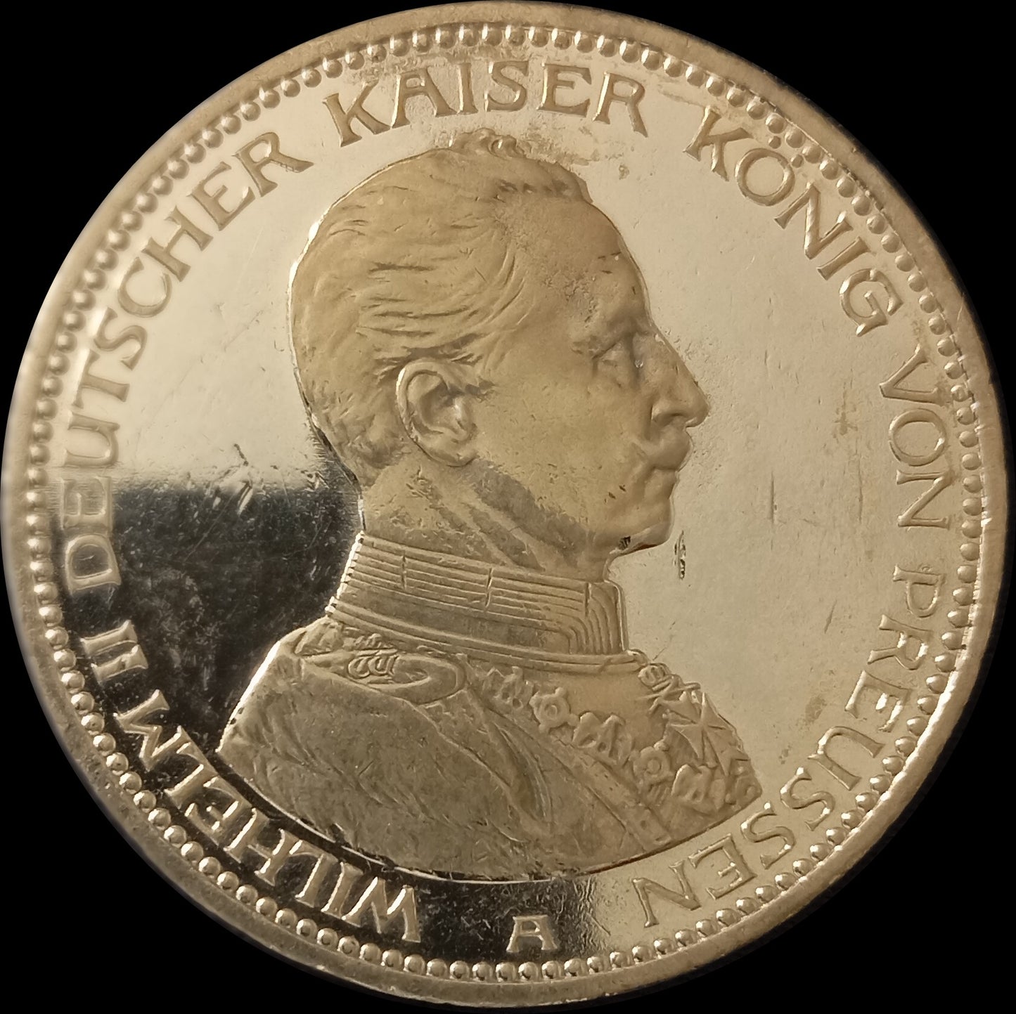 5 Mark Preußen 1913 A Silber, Kaiser Wilhelm II. Deutsches Kaiserreich, Jaeger-Nr. 114