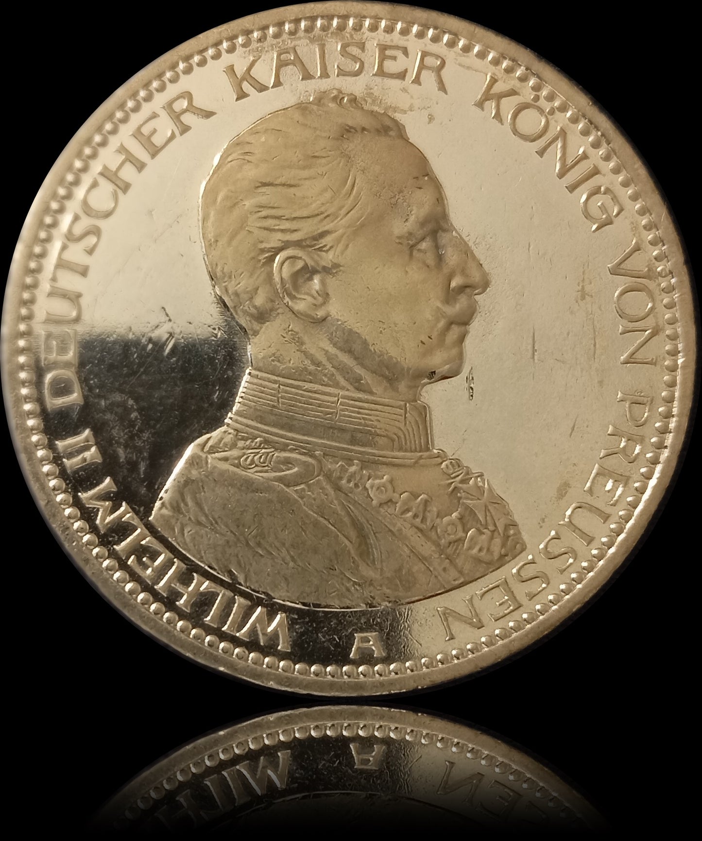 5 Mark Preußen 1913 A Silber, Kaiser Wilhelm II. Deutsches Kaiserreich, Jaeger-Nr. 114