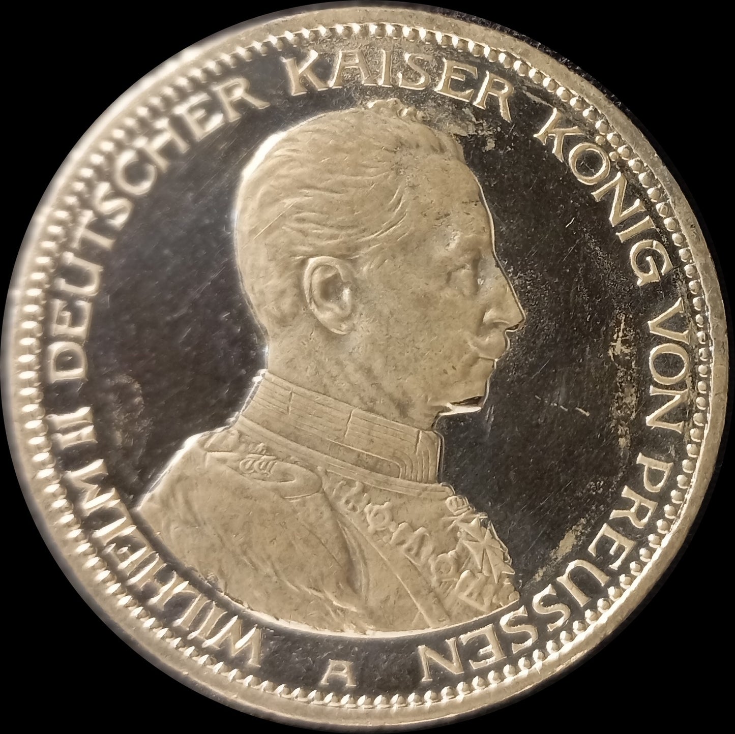 5 Mark Preußen 1913 A Silber, Kaiser Wilhelm II. Deutsches Kaiserreich, Jaeger-Nr. 114