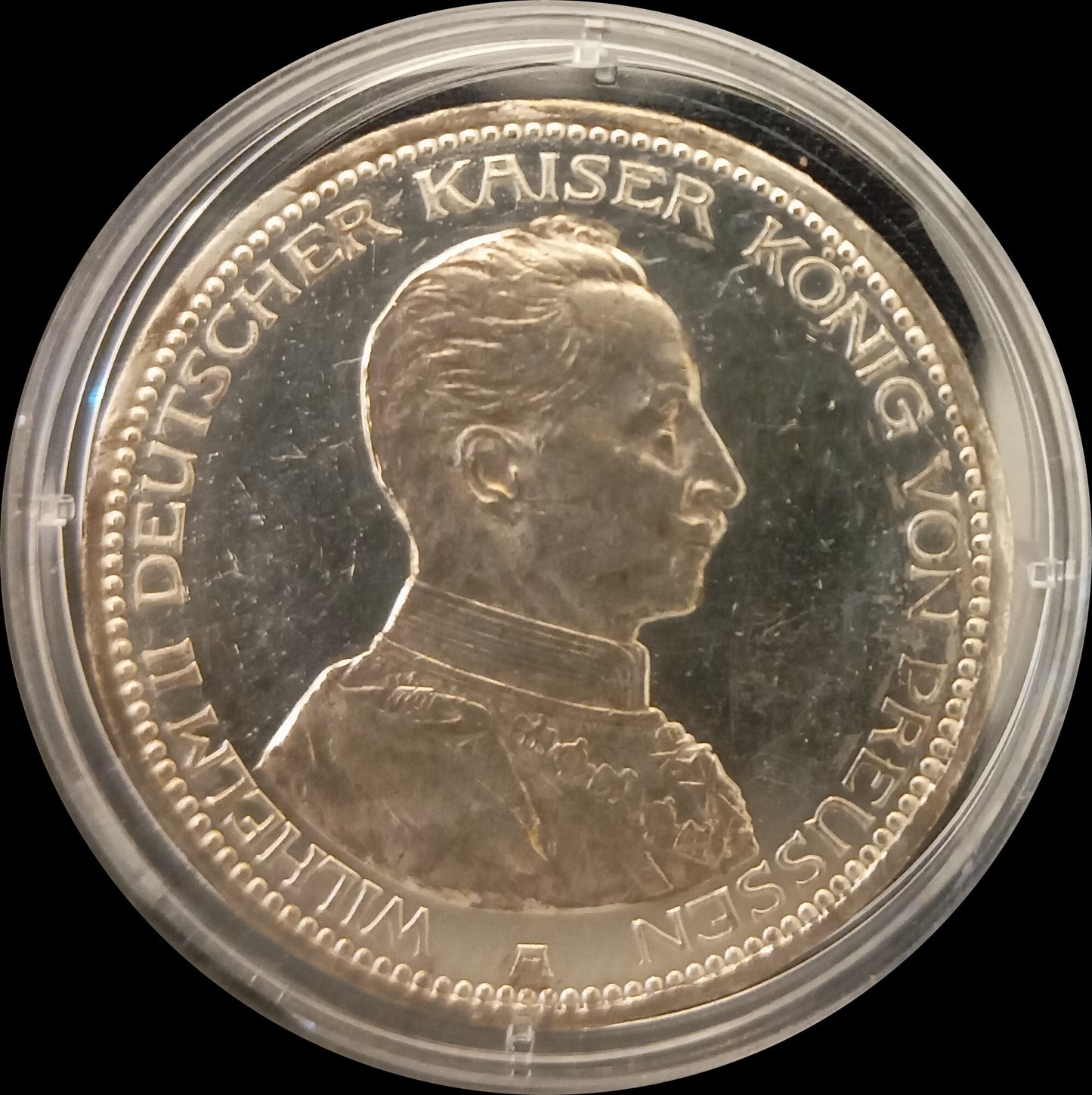 5 Mark Preußen 1914 A Silber, Kaiser Wilhelm II. Deutsches Kaiserreich, Jaeger-Nr. 114