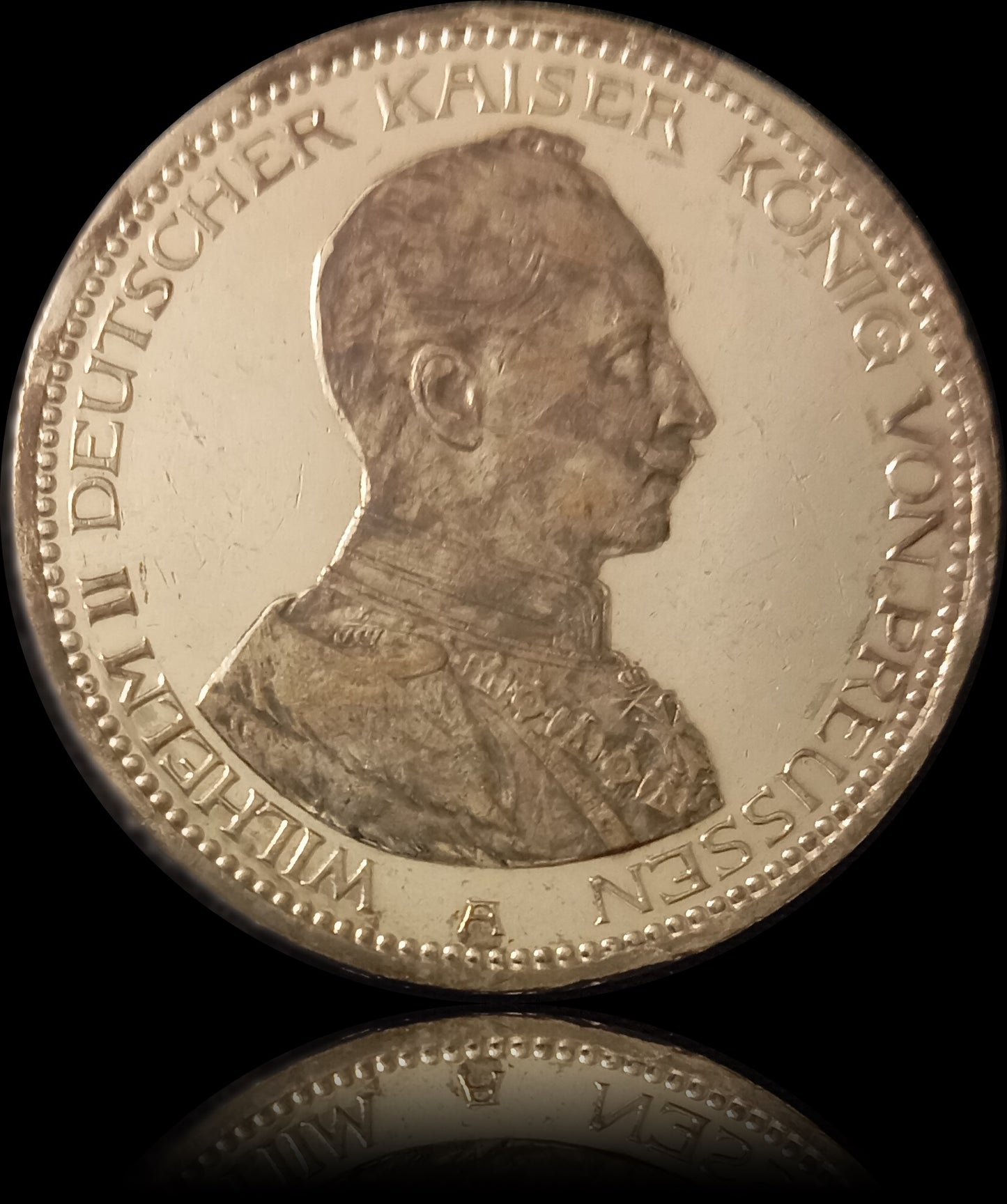 5 Mark Preußen 1914 A Silber, Kaiser Wilhelm II. Deutsches Kaiserreich, Jaeger-Nr. 114