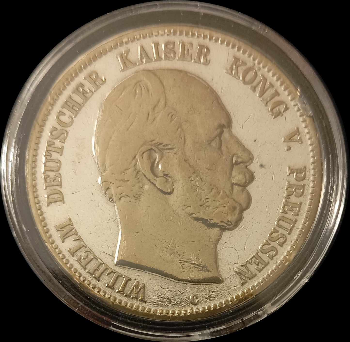 5 Mark Preußen 1876 C Silber, Kaiser Wilhelm I. Deutsches Kaiserreich, Jaeger-Nr. 97