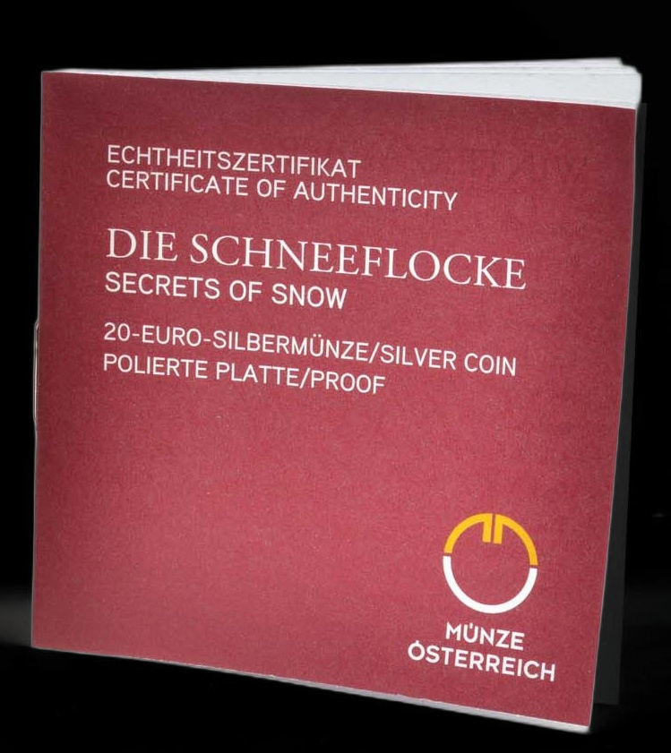 DIE SCHNEEFLOCKE, Österreich 20 EURO 2023 Polierte Platte , 2023