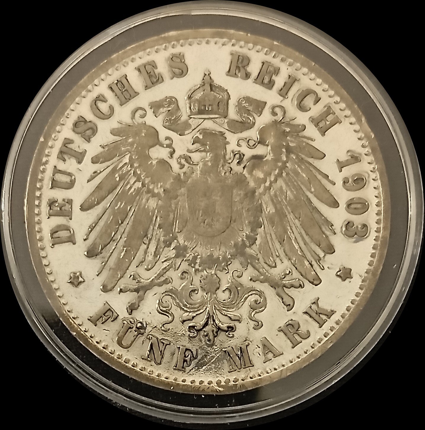 5 Mark Württemberg 1903 F Silber, Kaiser Wilhelm II. Deutsches Kaiserreich, Jaeger-Nr. 176