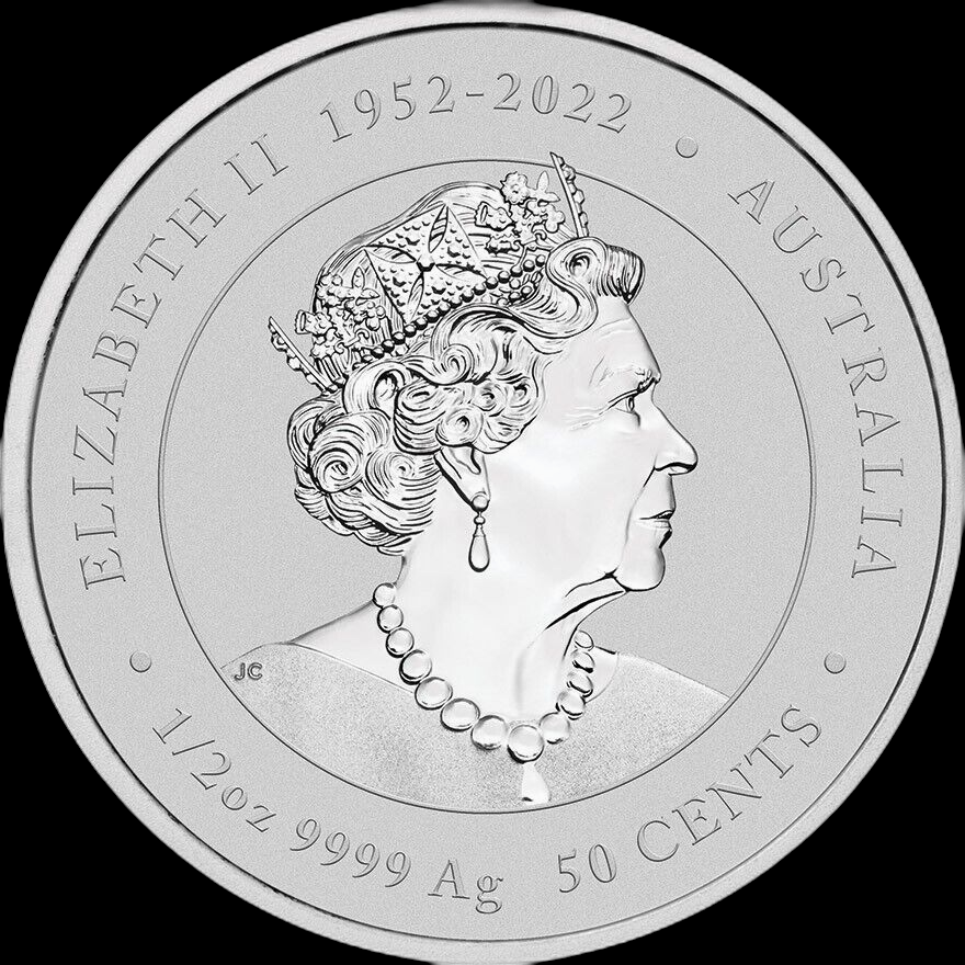 YEAR OF THE DRAGON, Silber Lunar III Drache 10 Coin Set 1/2 oz - coloriert 2024