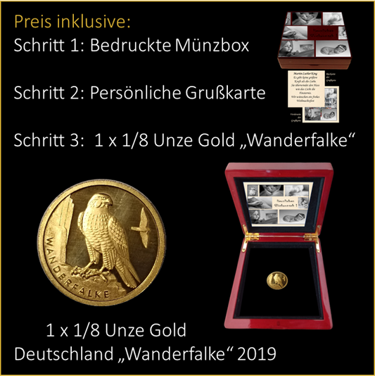 Geburt - Baby - Glückwunsch - 20 € Gold