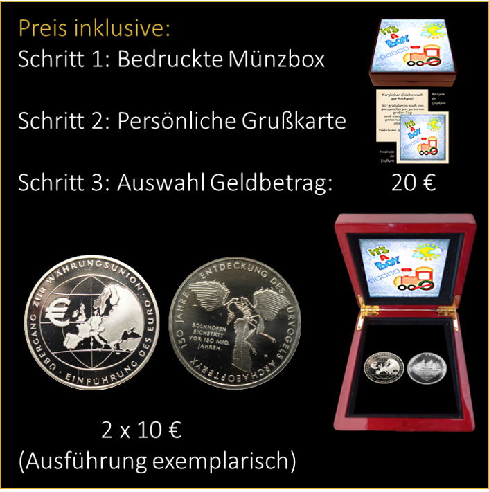 Geburt - Boy - Glückwunsch - 20 €