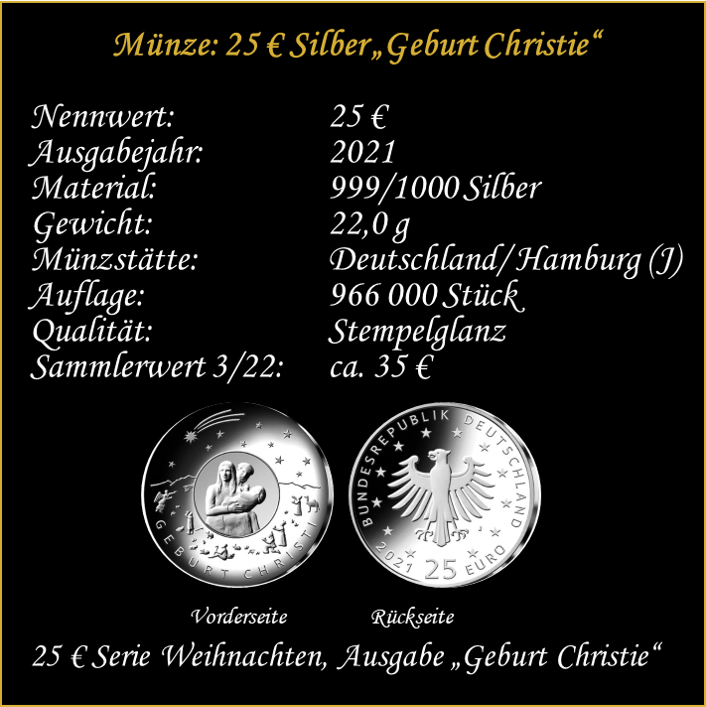 Weihnachten - Schmuck - Martin Luther King - 25 € Weihnachten