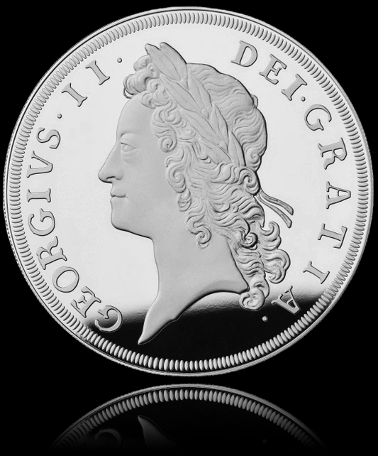 GEORGE II, British Monarch, 1 Oz Silver Proof 2 £, Proof, 2023
