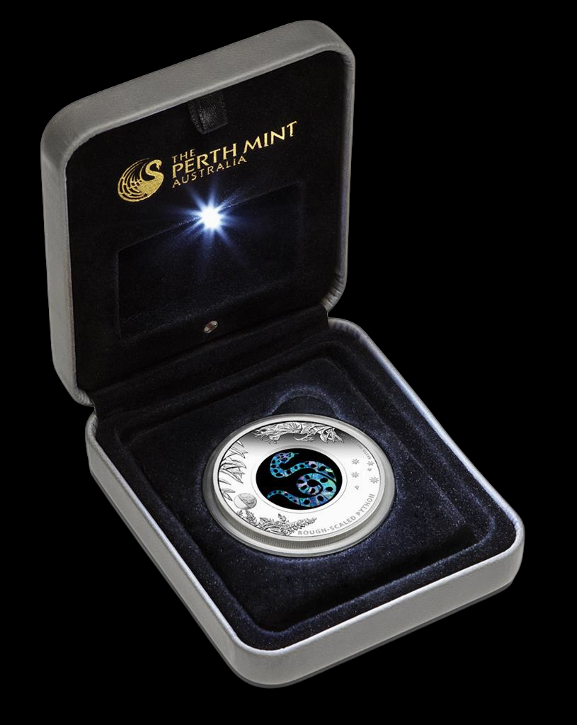 PYTHON, Serie Australian Silber Opal 1 oz Proof 1$, 2015