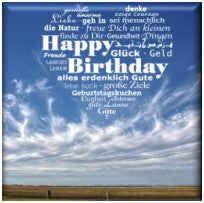 Geburtstag - Himmel - Webegleiter- 20 € Gold