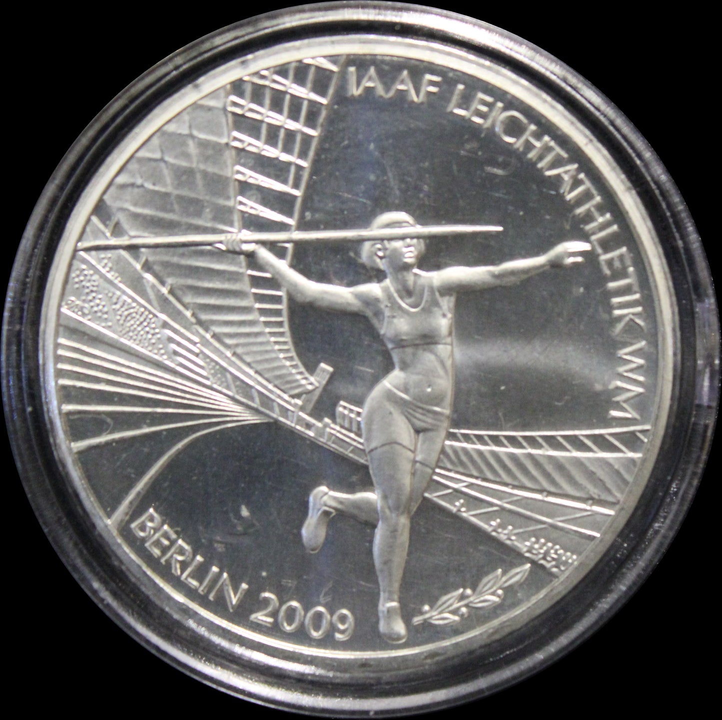 IAAF LEICHTATHLETIK WM BERLIN, Serie 10 € Silber Gedenkmünzen Deutschland, Stempelglanz, 2009