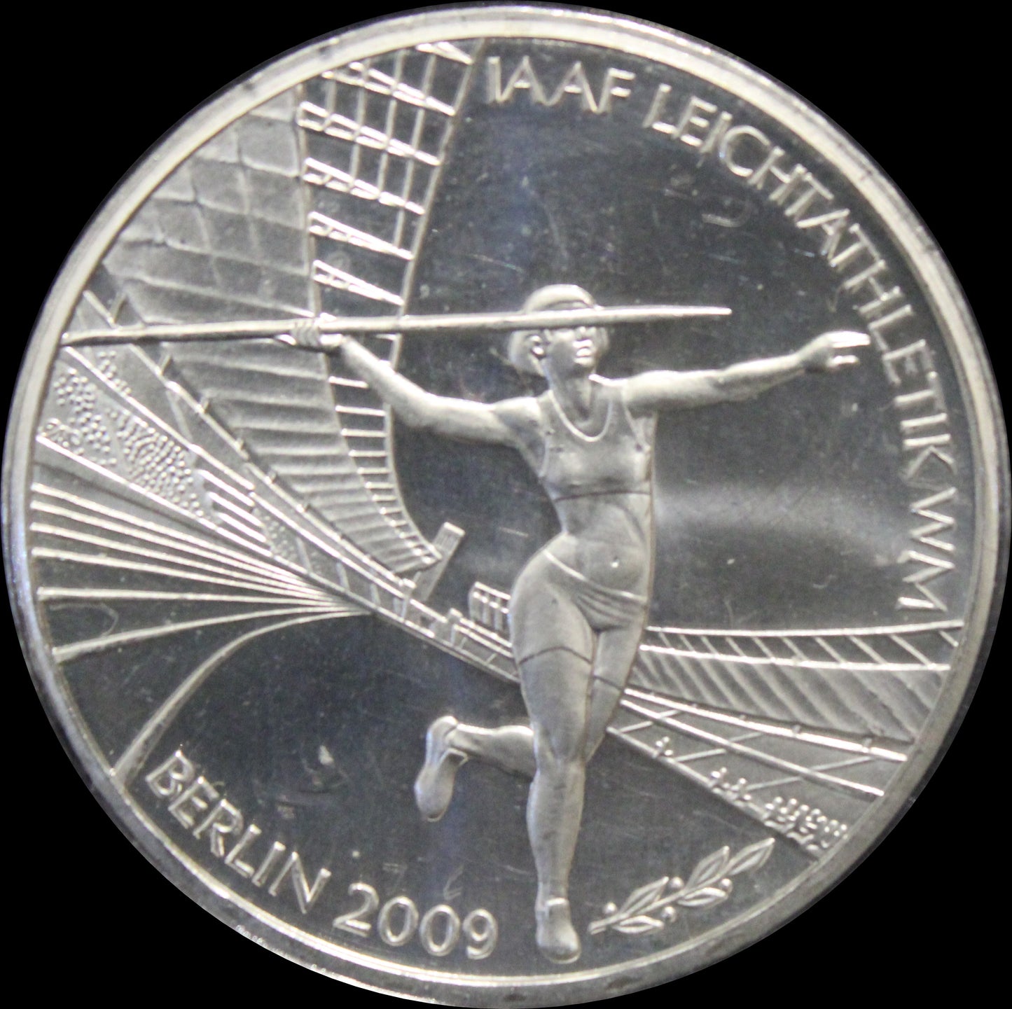 IAAF LEICHTATHLETIK WM BERLIN, Serie 10 € Silber Gedenkmünzen Deutschland, Stempelglanz, 2009