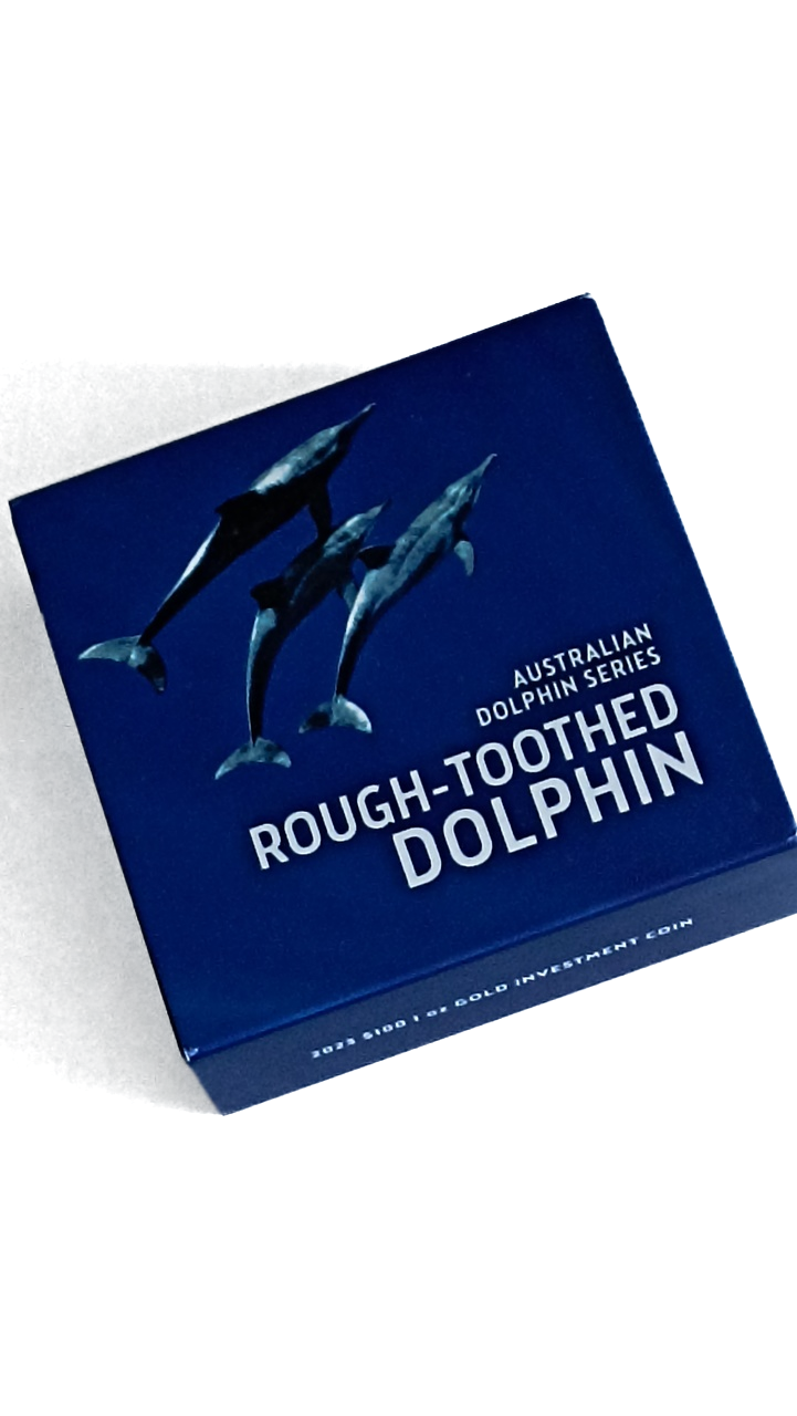 ROUGH TOOTHED DOLPHIN, Serie Dolphin RAM, 1 oz Gold Proof, 2023