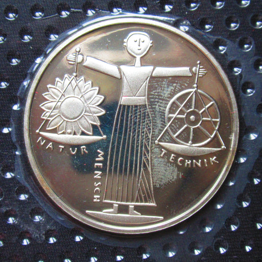 EXPO 2000 WORLD EXHIBITION, series 10 DM silver coin mirror finish, 1999