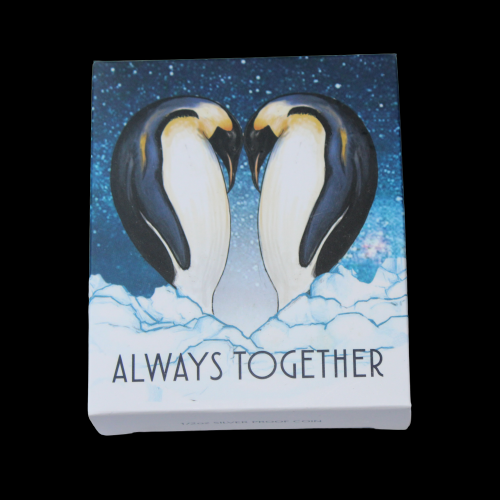 PENGUINS, Allways Together series, 0.5 oz Silver 1TVD, Proof, 2018