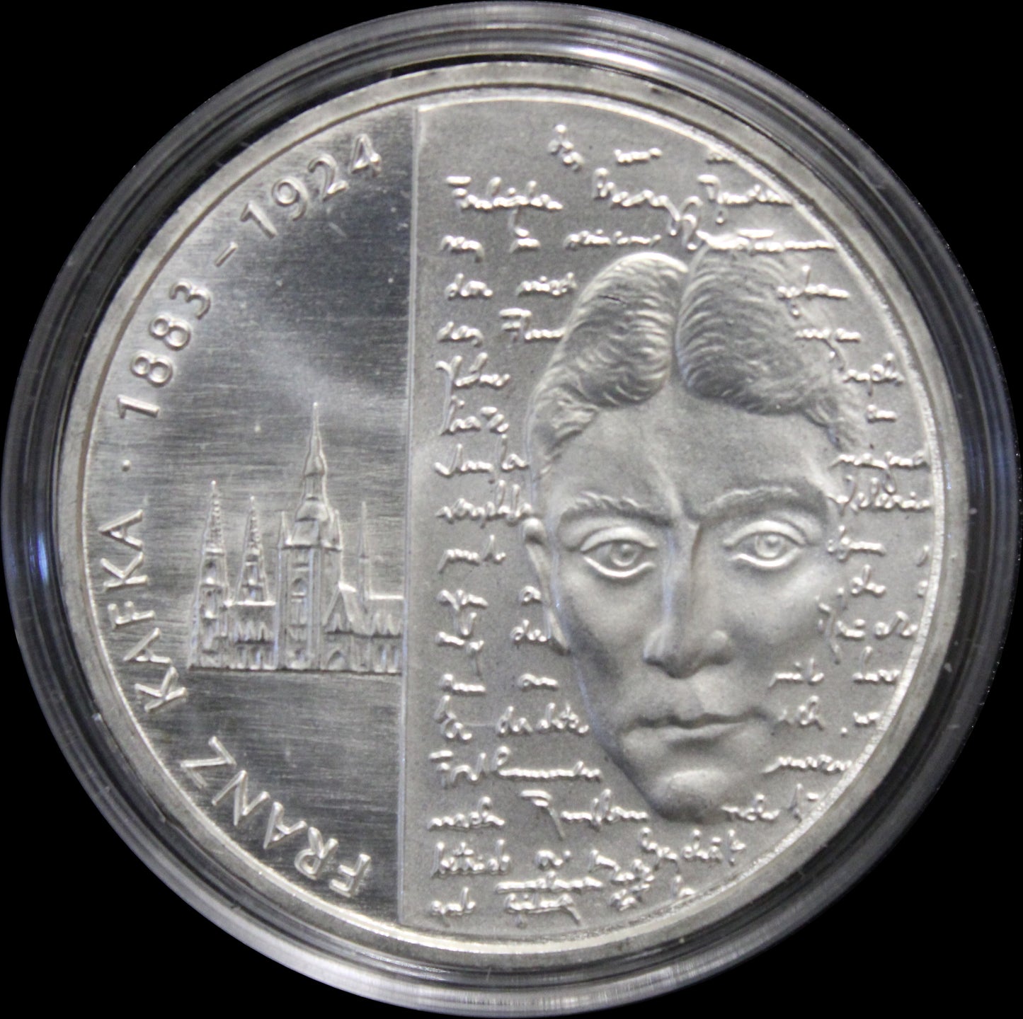 125. GEBURTSTAG FRANZ KAFKA, Serie 10 € Silber Gedenkmünzen Deutschland, Stempelglanz, 2008