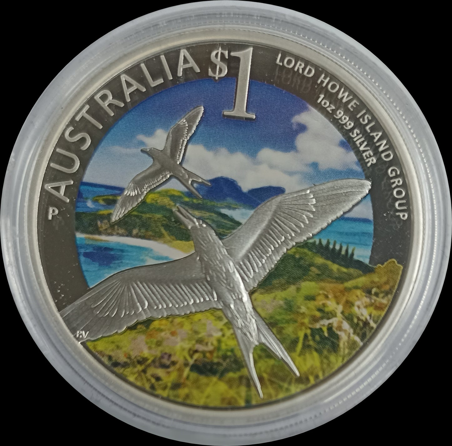 LORD HOWE ISLAND, Serie World Heritage Sites, 1 oz Silver Colored Proof, 2013